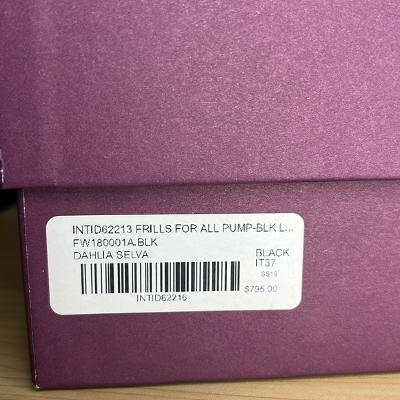 NWT Dahlia Selva Black Lace Pumps Frills For All Size 6 Euro 37 Italy MSRP $795 - Picture 12 of 13